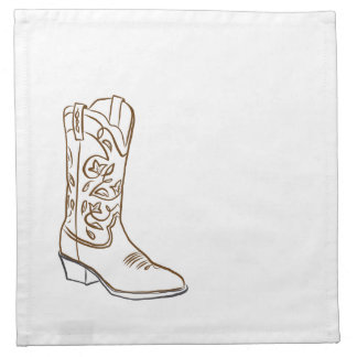 Cowboy Boot Cloth Napkin