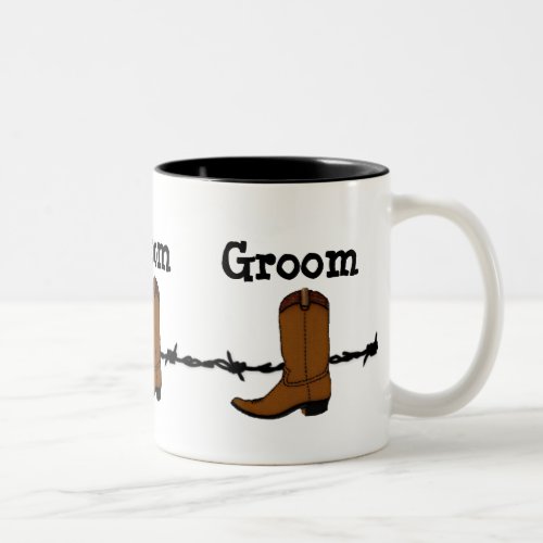 Cowboy Boot Groom Mug