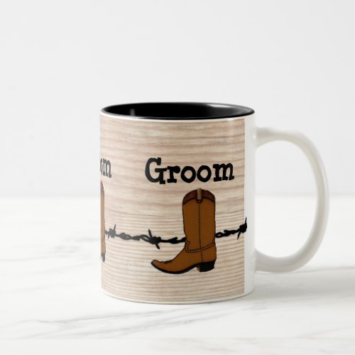 Cowboy Boot Groom Mug