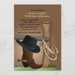 Cowboy Boot Invitation