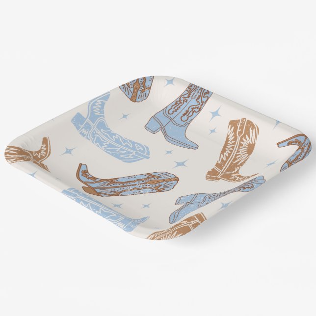Cowboy Boot Party Plates