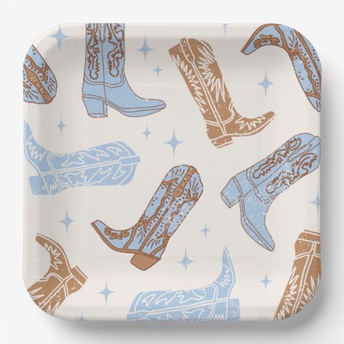 Cowboy Boot Party Plates