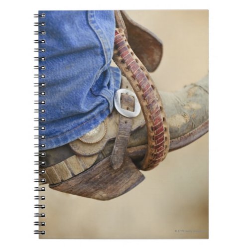 Cowboy boot with spur 2 notebook