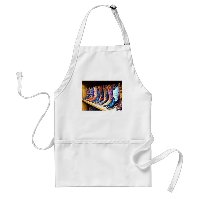 Cowboy Boots Adult Apron (Front)