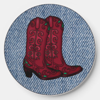 Cowboy Boots and Denim Western Style Wireless Charger
