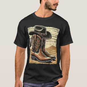 Cowboy Boots And Hat Western Country T-Shirt