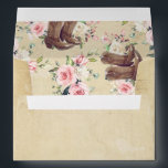 Cowboy Boots and Watercolor Flowers Western Envelope<br><div class="desc">Wild west western style envelopes</div>