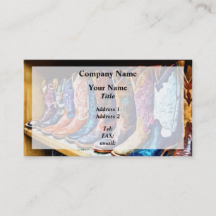Cowboy Boots Business Card