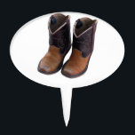 Cowboy Boots Cake Topper<br><div class="desc">Worn children's cowboy boots. For the cowgirl or cowboy or horse lover.</div>