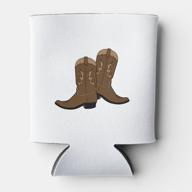 Cowboy Boots Can Cooler (Front)
