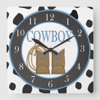 Cowboy Boots Clock by mybabybundles at Zazzle