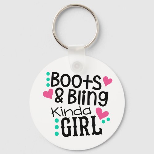 Cowboy Boots Cowgirl Bling Western Line Dancing Keychain