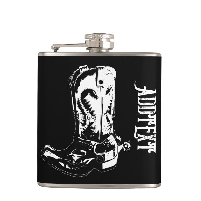 Cowboy boots flask (Front)