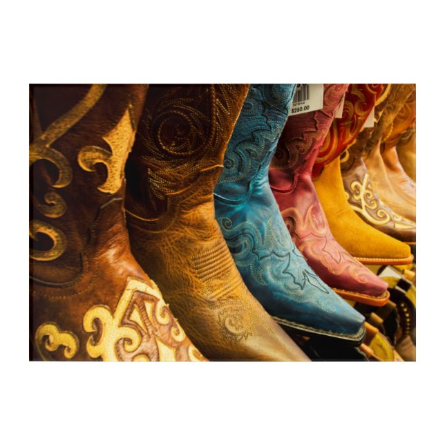 Cowboy boots for sale, Arizona Acrylic Print (Front)