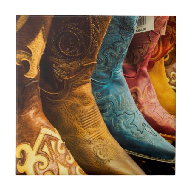 Cowboy boots for sale, Arizona Ceramic Tile (Front)