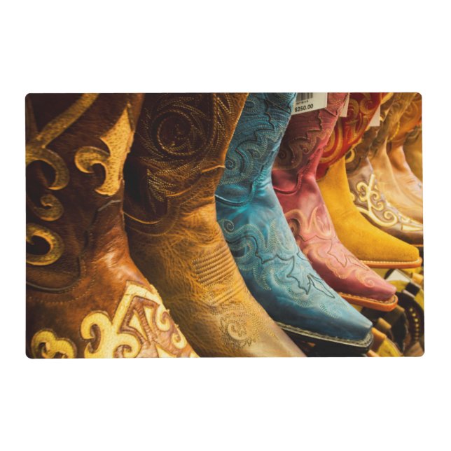 Cowboy boots for sale, Arizona Placemat (Front)