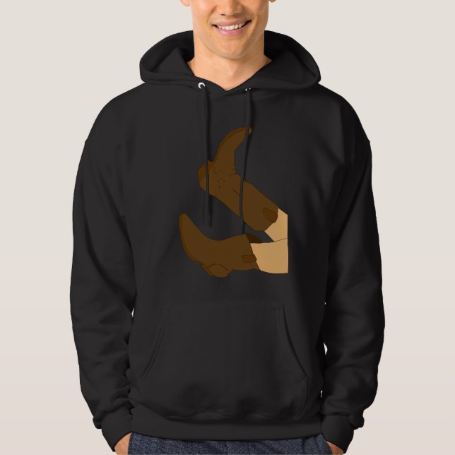 Cowboy Boots  Hoodie (Front)