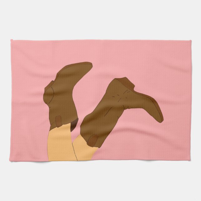 Cowboy Boots Kitchen Towel (Horizontal)