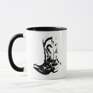 Cowboy boots mug