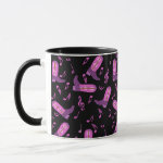 Cowboy Boots Music Notes Mug