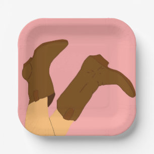 Cowboy Boots  Paper Plates