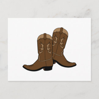 Cowboy Boots Postcard