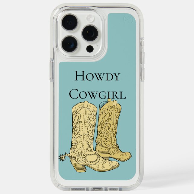 Cowboy Boots Speck iPhone Case (Front (White Titanium))
