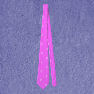 Cowboy Boots Stars Pink Pattern Neck Tie