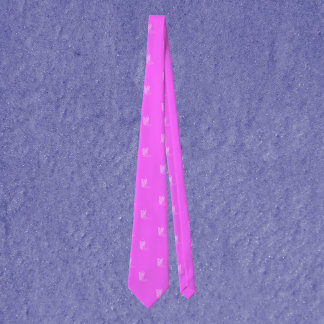 Cowboy Boots Stars Pink Pattern Neck Tie