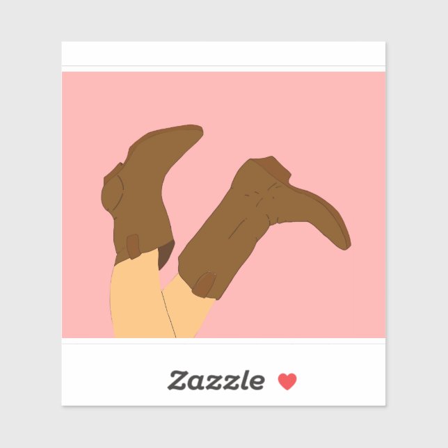 Cowboy Boots Sticker (Sheet)