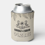 Cowboy Boots Sunflower And Horseshoes Rustic Can Cooler at Zazzle