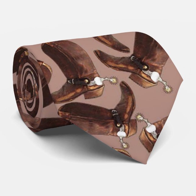 cowboy boots tie (Rolled)