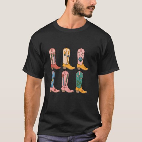 Cowboy Boots Wester Howdy Teacher Appreciation Stu T-Shirt