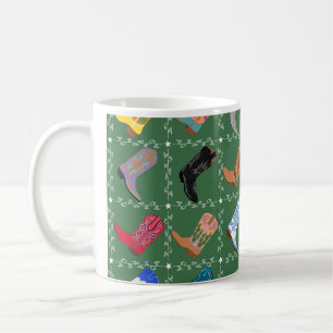Cowboy Boots Western Fun Colorful Printed Mug