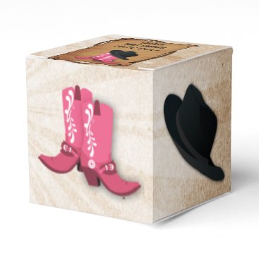 cowboy boots western Personalized favor boxes