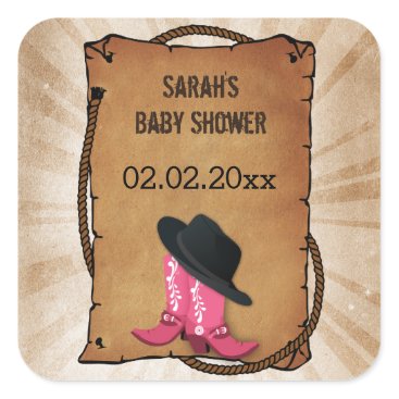 cowboy boots western theme Personalized stickers