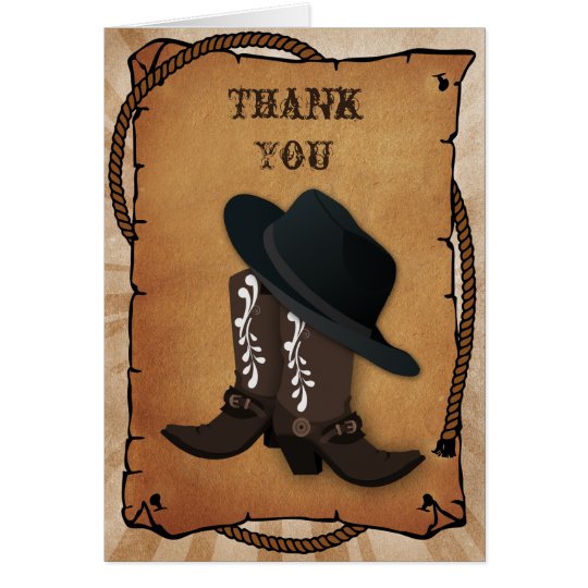 cowboy-boots-western-theme-thank-you-card-zazzle