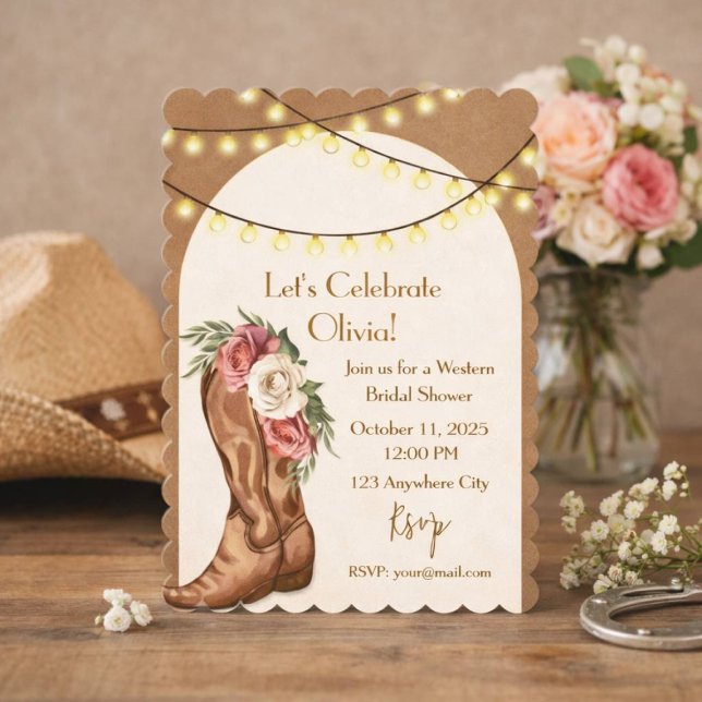 cowboy bridal shower invitation (Creator Uploaded)