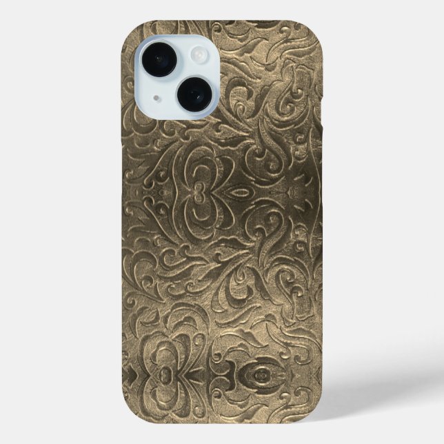 Cowboy brown  western country leather pattern Case-Mate iPhone case (Back)