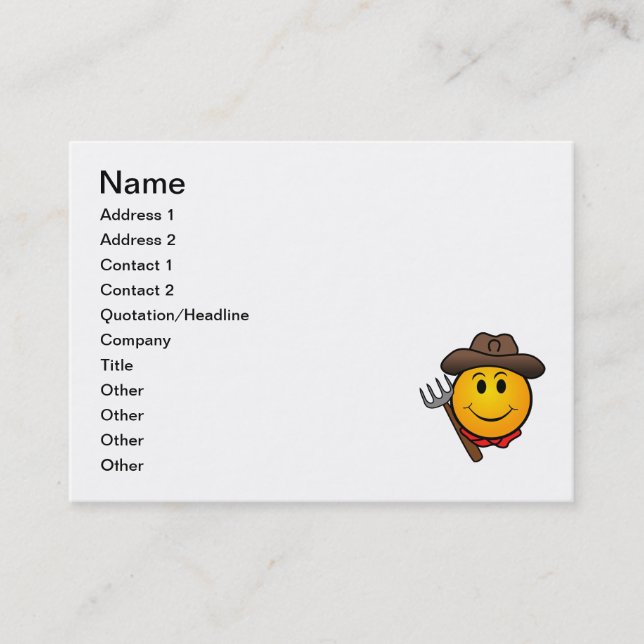 Cowboy Business Card (Front)