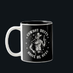 Cowboy Butts Drive Me Nuts Cowboys Gay Vintage Two-Tone Coffee Mug<br><div class="desc">Cowboy Butts Drive Me Nuts Cowboys Gay Vintage</div>
