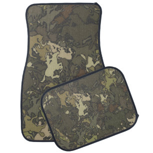 Cowboy Camouflage Pattern Car Floor Mat
