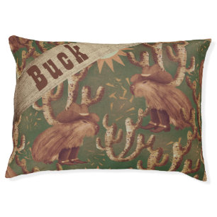 Cowboy Capybara funny western design Pet Bed