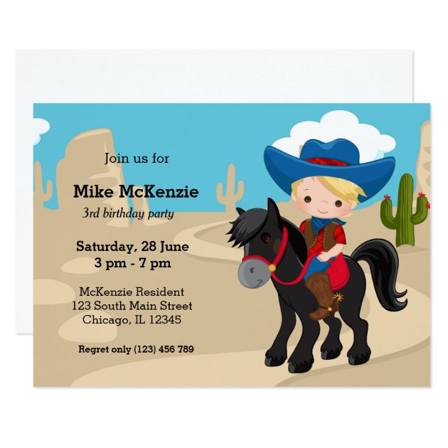 Cowboy Invitation