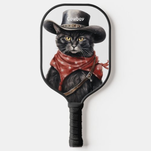 Cowboy Cat Pickleball Paddle
