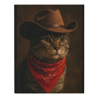 Cowboy Cat Print