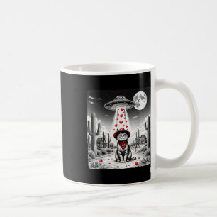 Cowboy Cat Ufo Meme Funny Cat Ufos Valentines Day  Coffee Mug