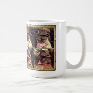 Cowboy Cat x 4 Coffee Mug