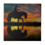 Cowboy Ceramic Tile<br><div class="desc">Cowboy Ceramic Tile</div>