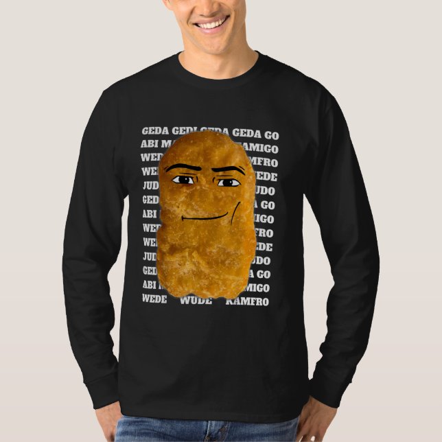 Cowboy Chicken Nugget Meme T-Shirt (Front)